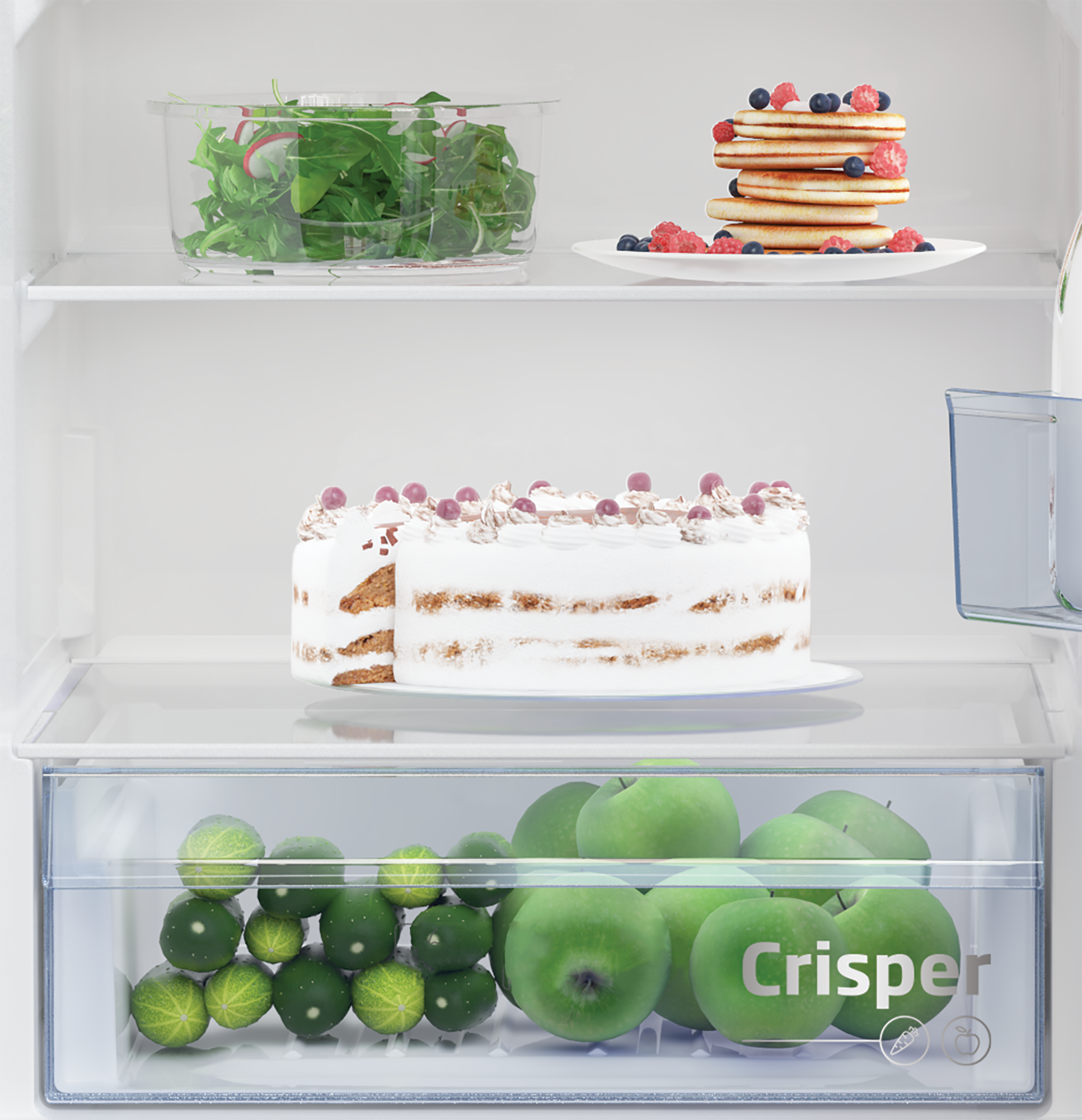 BEKO RCSA366K50GN vrijstaande koel-/vriescombinatie - 185cm