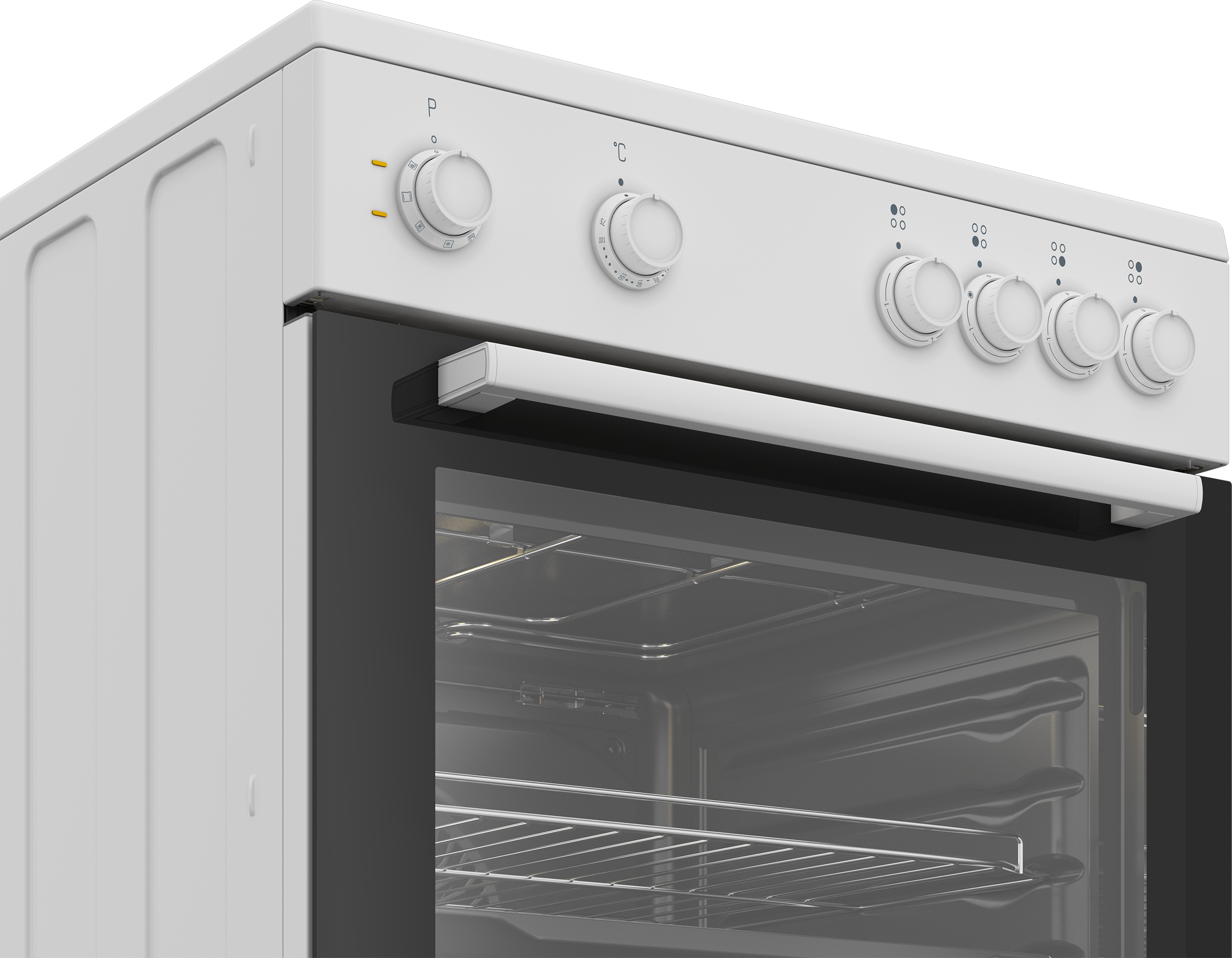 BEKO FBM6701W fornuis met keramische kookplaat - 60cm BEKO FBM6701W fornuis met keramische kookplaat - 60cm