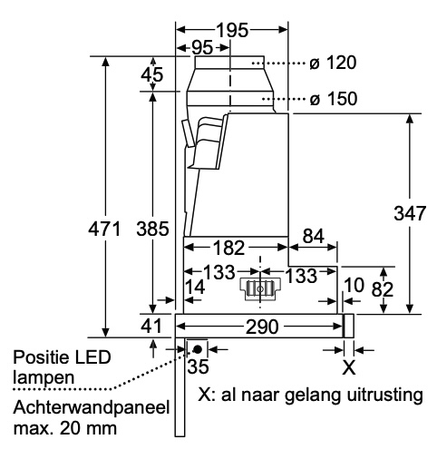 BOSCH DFS097K51 SERIE 8 telescopische dampkap - 90cm BOSCH DFS097K51 SERIE 8 telescopische dampkap - 90cm