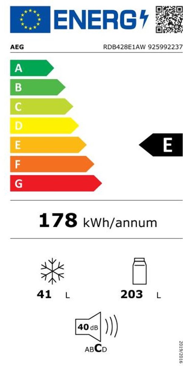 BEKO RFNE448E55W vrijstaande vriezer - 191cm