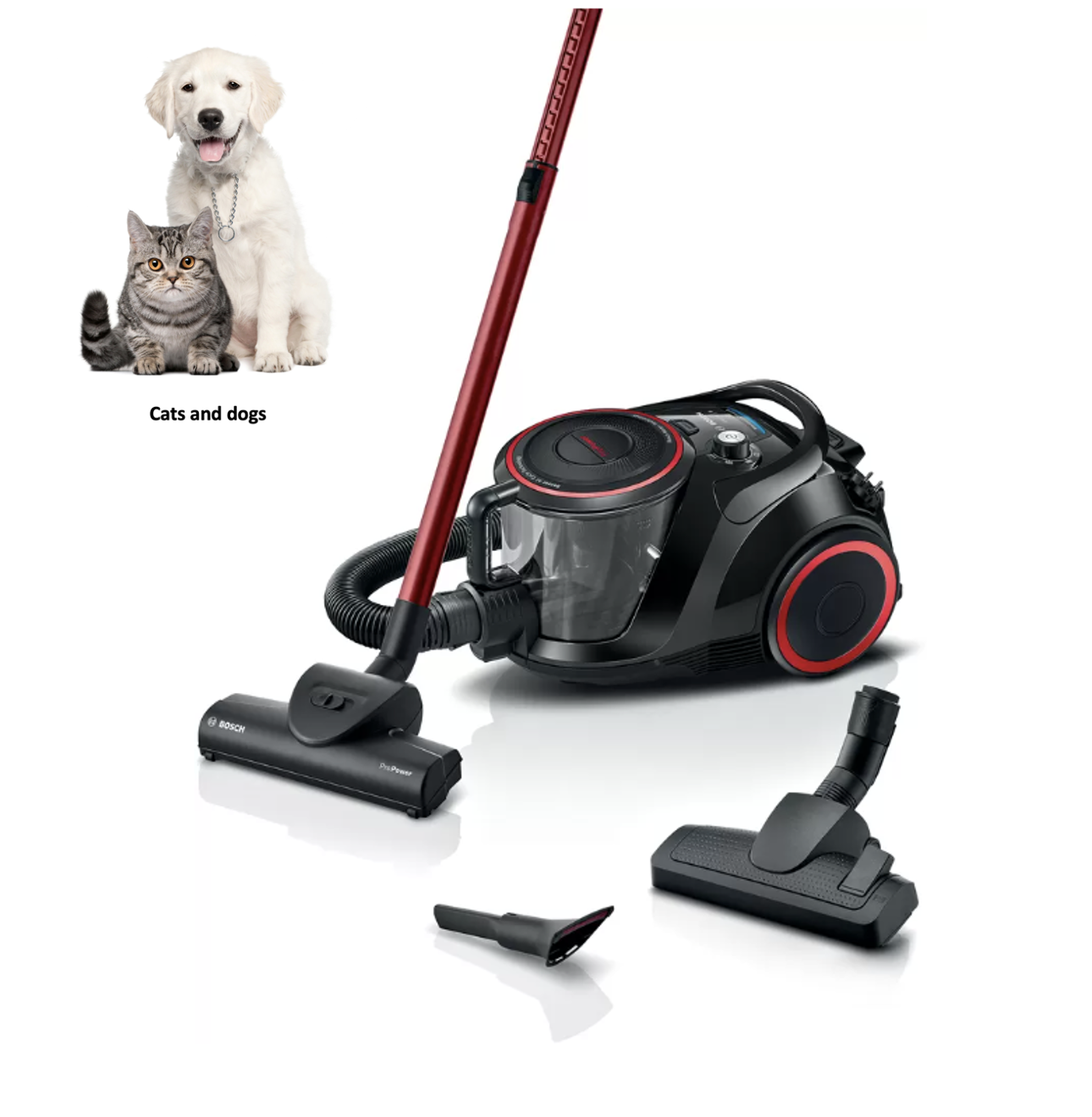 BOSCH BGS41POW2 GS-41 stofzuiger zonder zak BOSCH BGS41POW2 GS-41 stofzuiger zonder zak