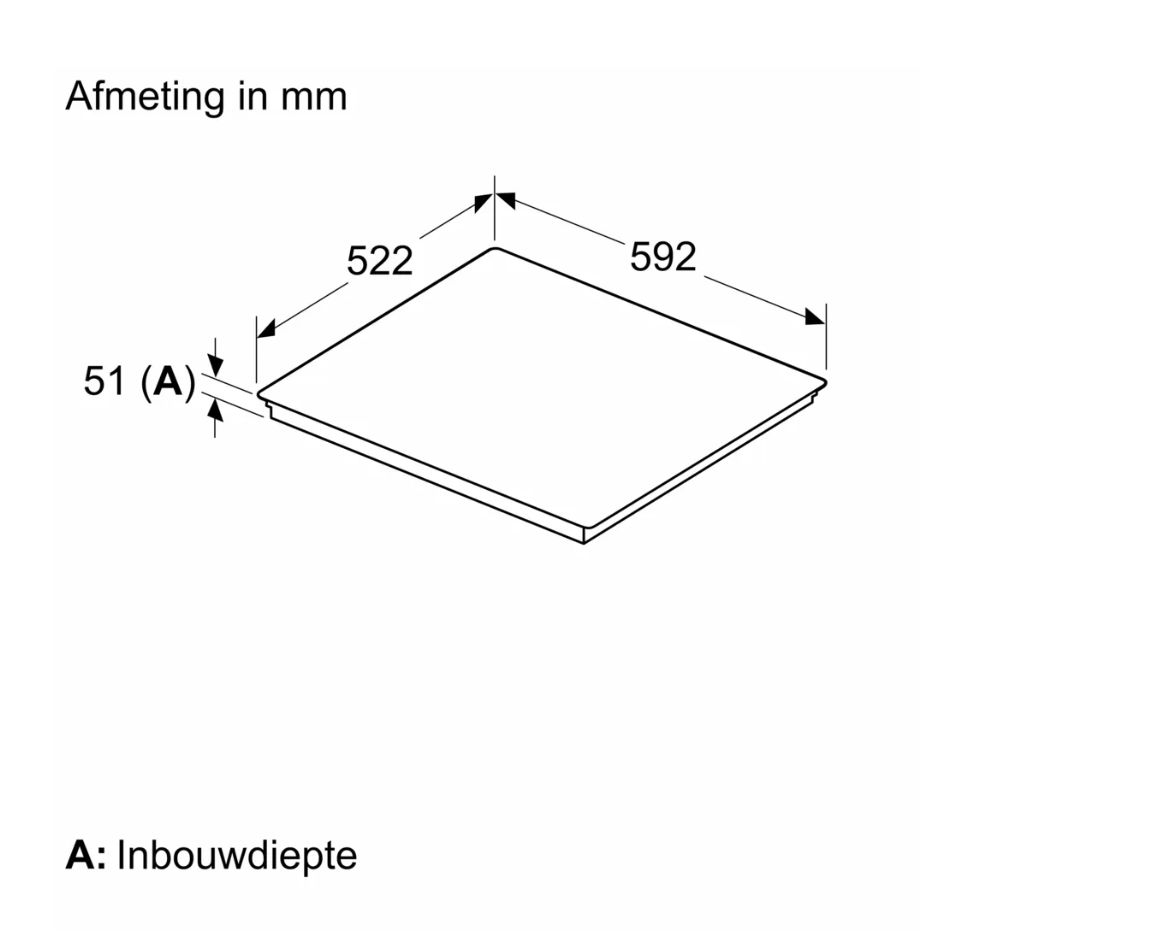 SIEMENS ED651HSB1E IQ500 inductiekookplaat - 60cm