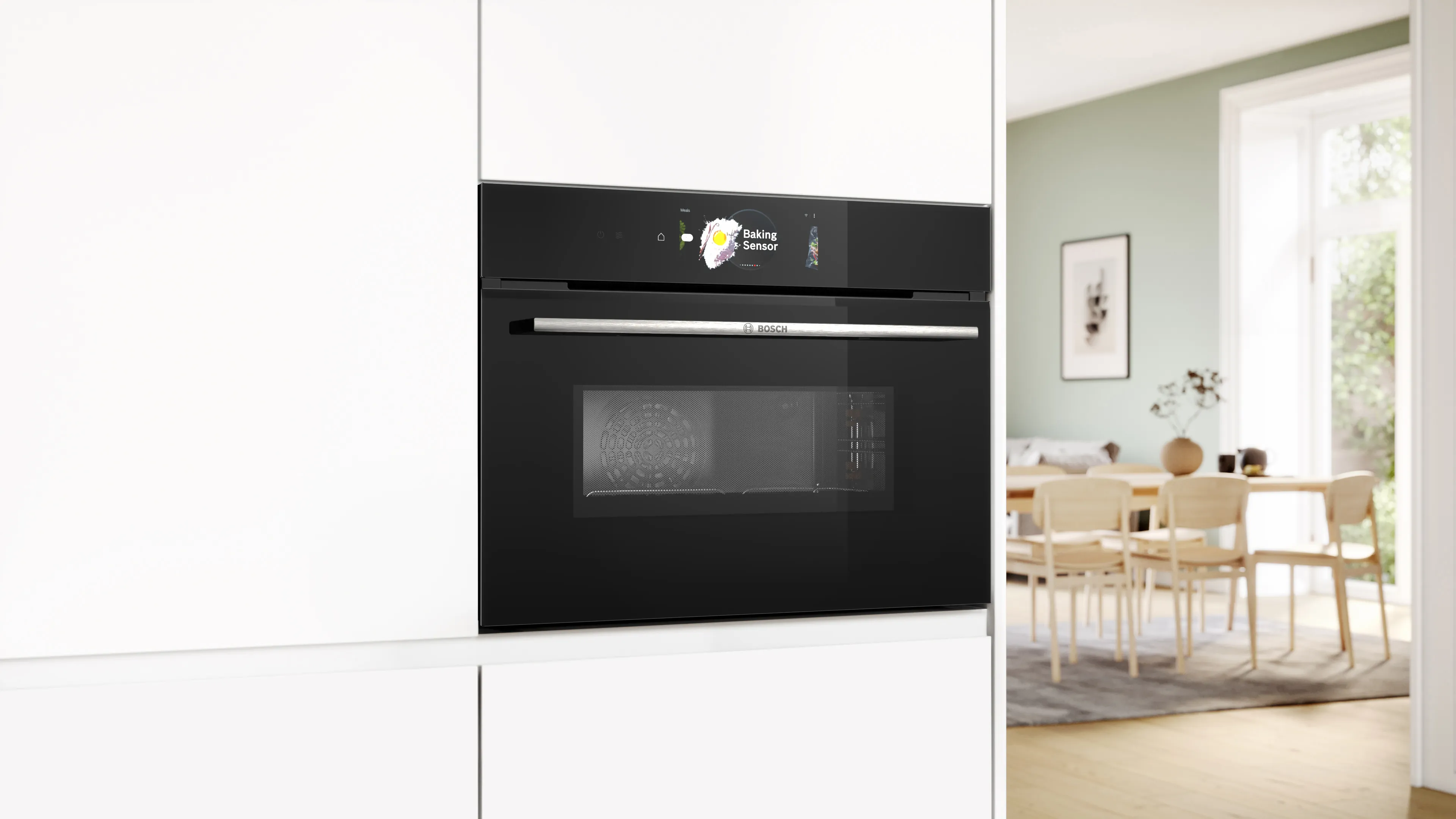 BOSCH CMG778NB1 SERIE 8 multifunctionele oven met microgolfoven - 45cm
