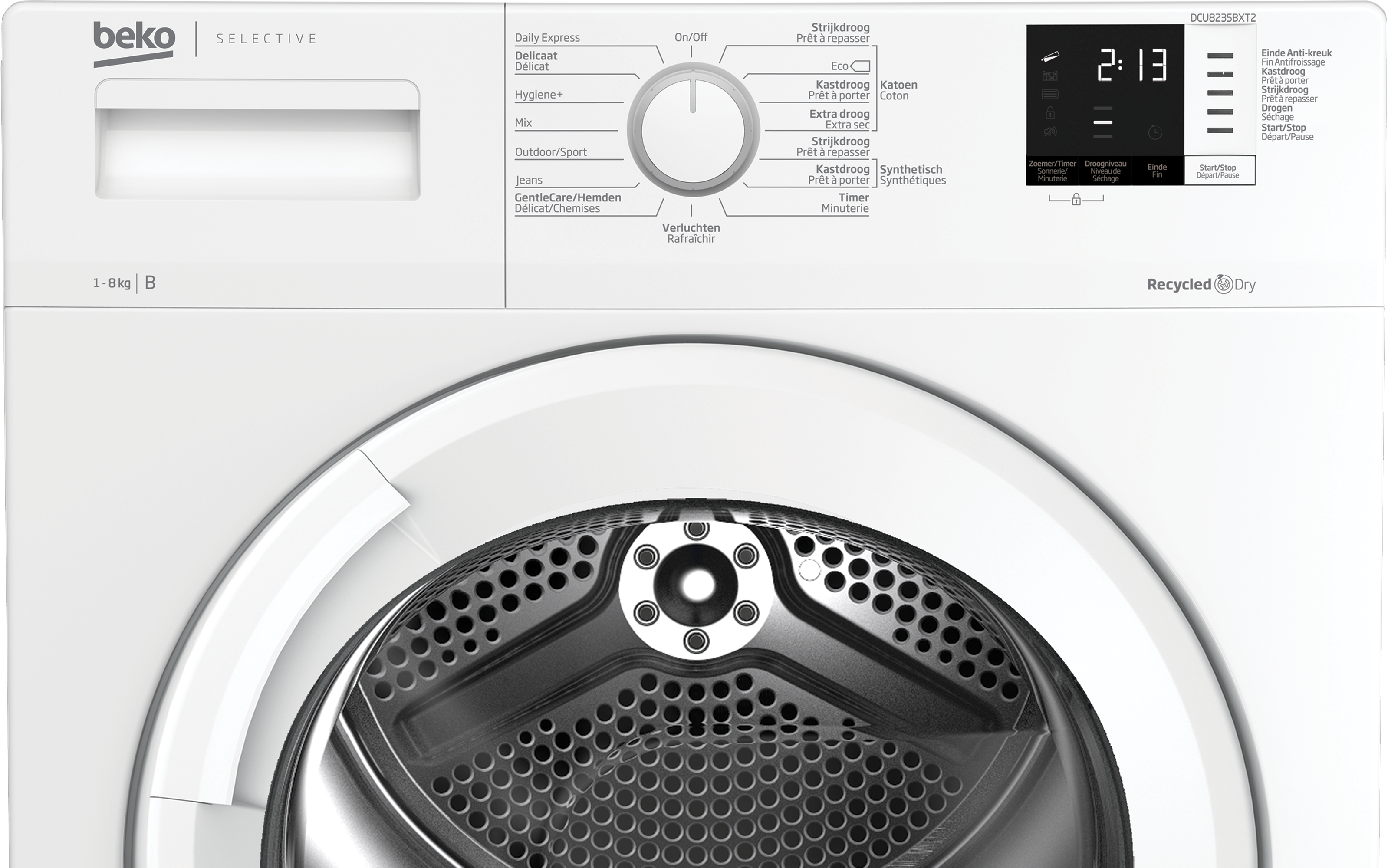 BEKO DCU8235BXT2 wasmachine BEKO DCU8235BXT2 wasmachine