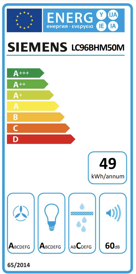 SIEMENS LC96BHM50M IQ300 wandschouwdampkap - 90cm