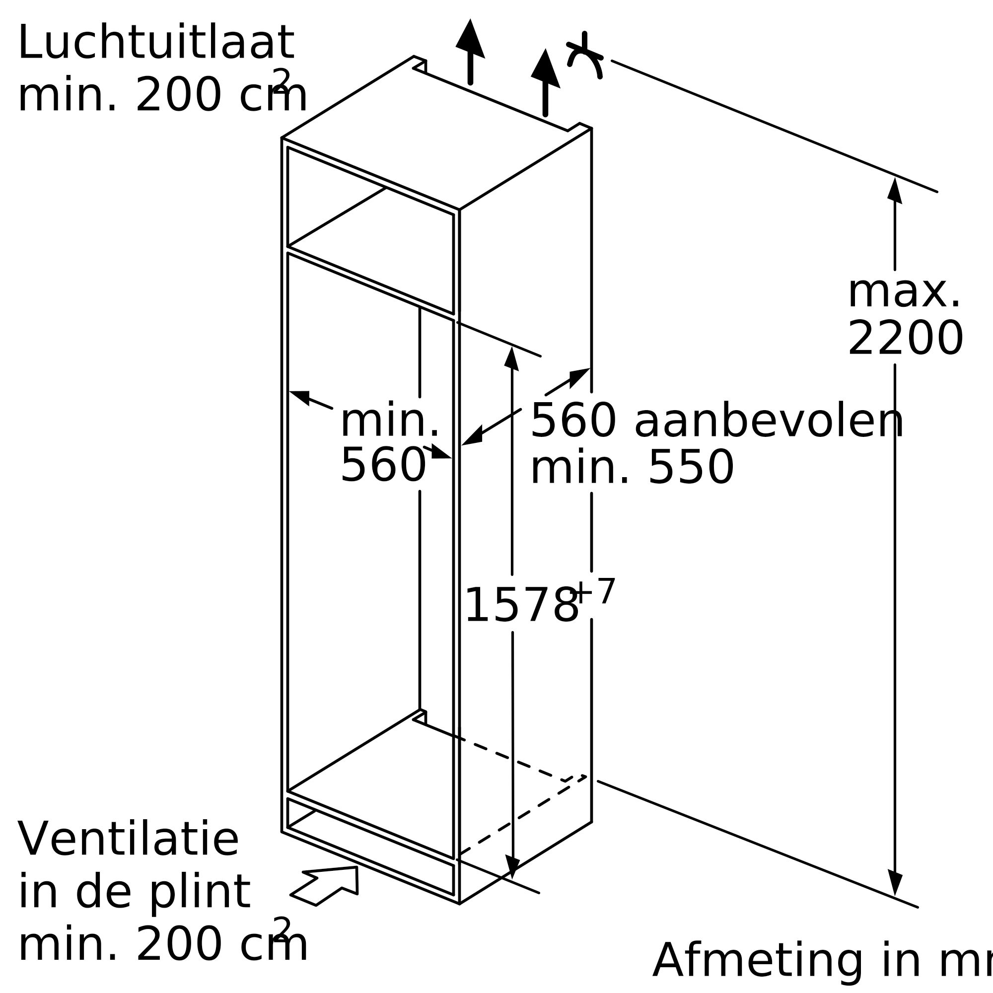 SIEMENS KI72LADE0 IQ500 koelkast met vriesvak - 158cm SIEMENS KI72LADE0 IQ500 koelkast met vriesvak - 158cm