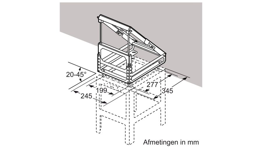 BOSCH DHZ1231 bevestigingselement voor afgeschuind plafond
