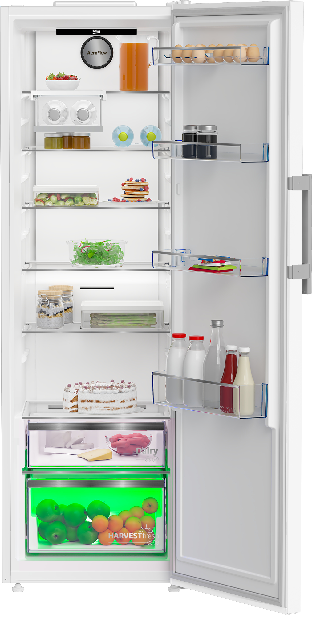 BEKO B5RMLNE444HW vrijstaande koelkast zonder vriesvak - 186cm