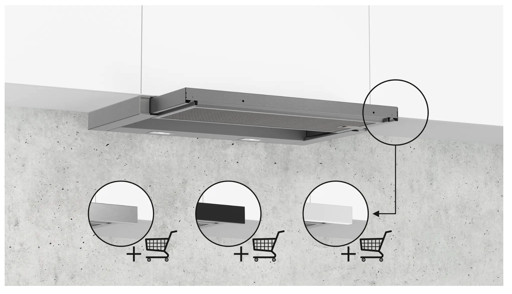 SIEMENS LI63LA526 IQ100 telescopische dampkap - 60cm SIEMENS LI63LA526 IQ100 telescopische dampkap - 60cm