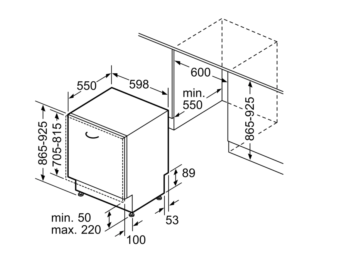 BOSCH SBH4EAX28E SERIE 4 vaatwasser volledig integreerbaar