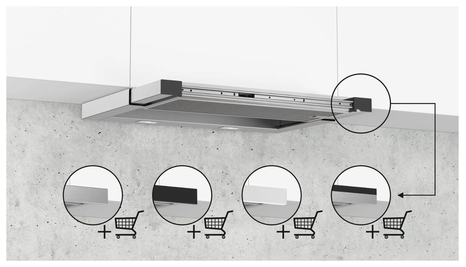 SIEMENS LI67RA561 IQ500 telescopische dampkap - 60cm SIEMENS LI67RA561 IQ500 telescopische dampkap - 60cm