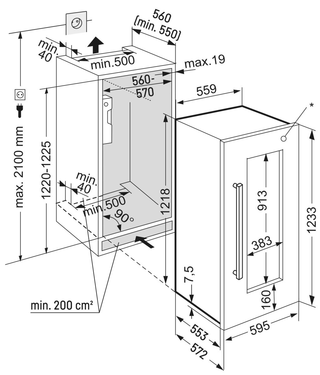 LIEBHERR EWTDF235326 integreerbare wijnklimaatkast LIEBHERR EWTDF235326 integreerbare wijnklimaatkast