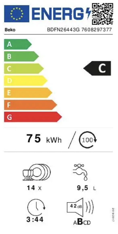 BEKO BDFN26443G vaatwasser BEKO BDFN26443G vaatwasser