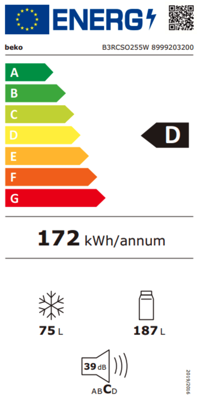 BEKO B3RCSO255W