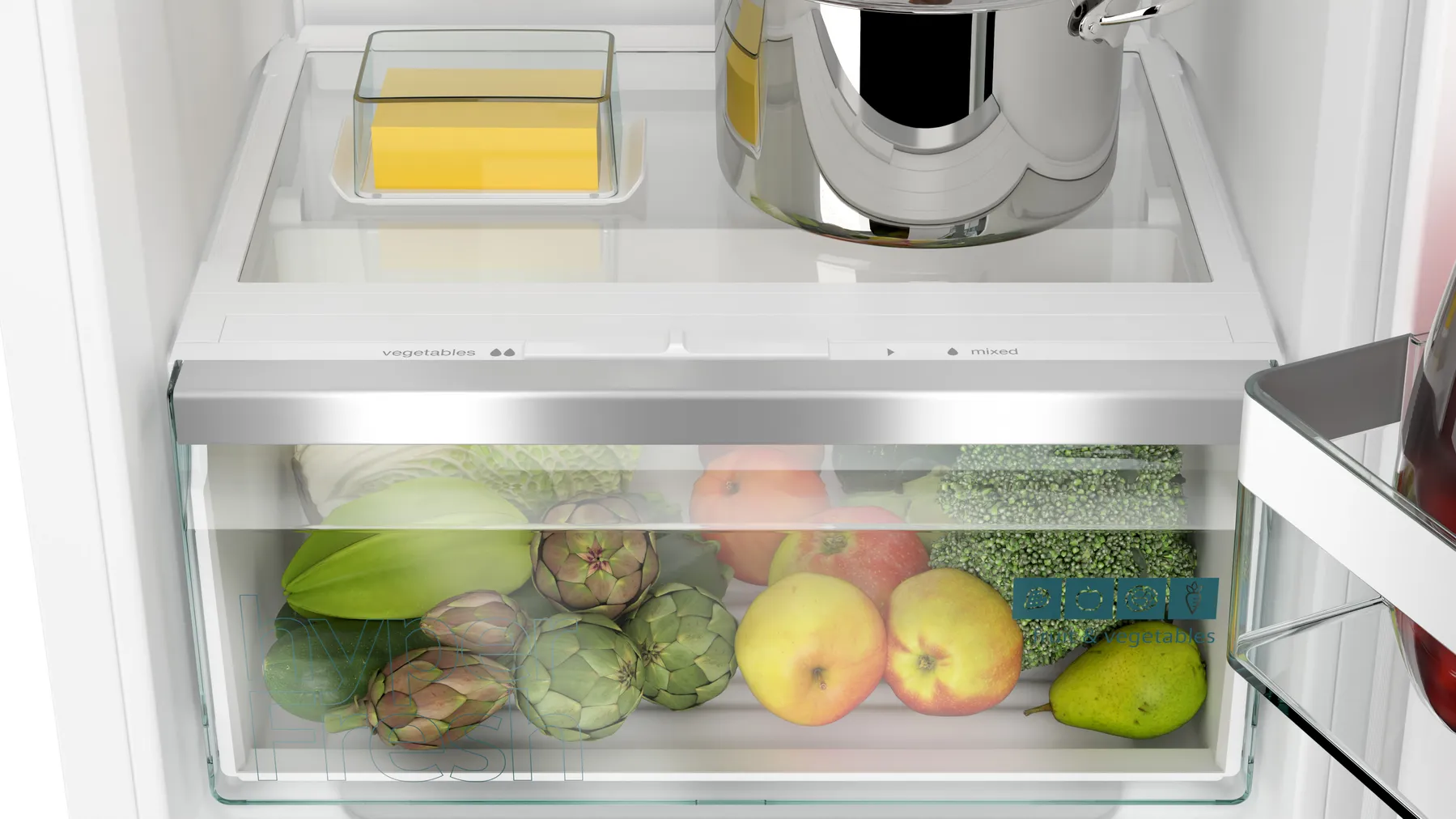 SIEMENS KI42LEDD1 IQ500 koelkast met vriesvak - 122cm SIEMENS KI42LEDD1 IQ500 koelkast met vriesvak - 122cm