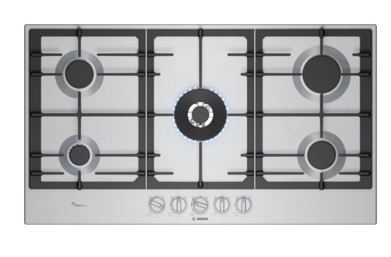 BOSCH PCR9A5I90 SERIE 6 gaskookplaat - 90cm