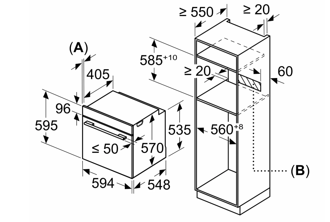 BOSCH HBA171BB3 Serie 2 multifunctionele oven - 60cm