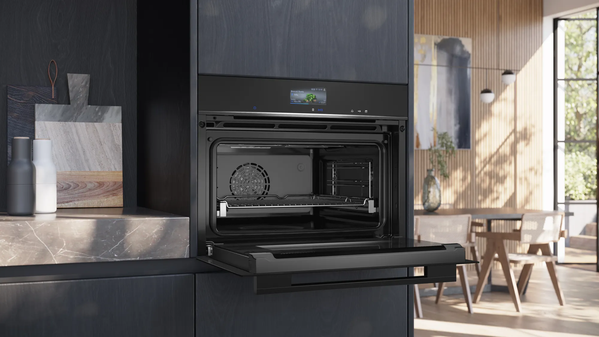 SIEMENS CS736GCB1F IQ700 multifunctionele oven met stoom - 45cm