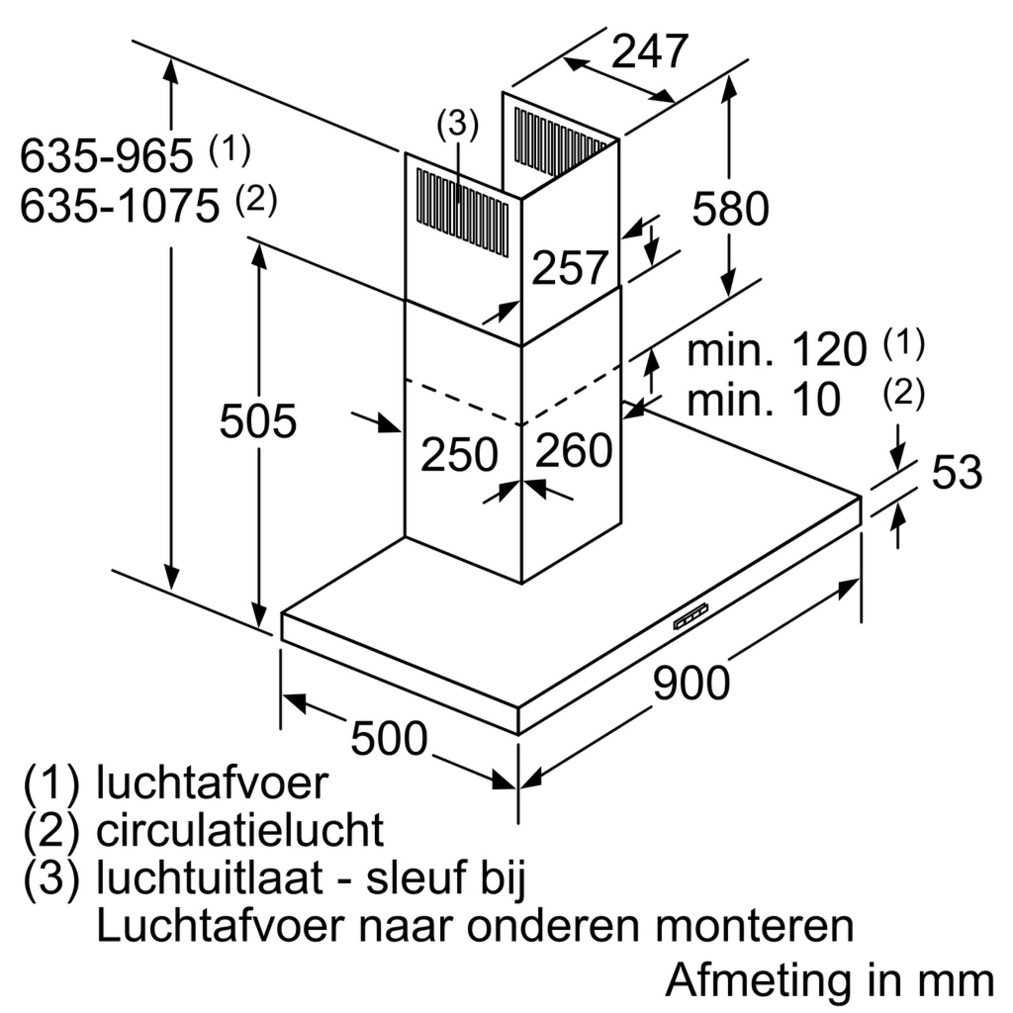 SIEMENS LC96BHM50 IQ300 wandschouwdampkap - 90cm