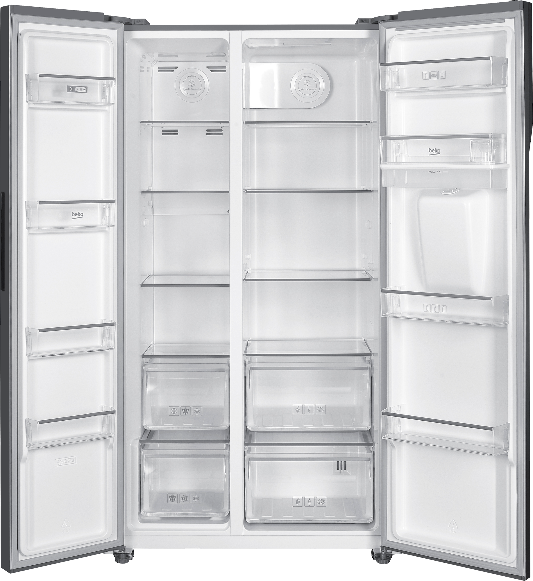 BEKO GNO5322WDXPN side-by-side - 177cm BEKO GNO5322WDXPN side-by-side - 177cm