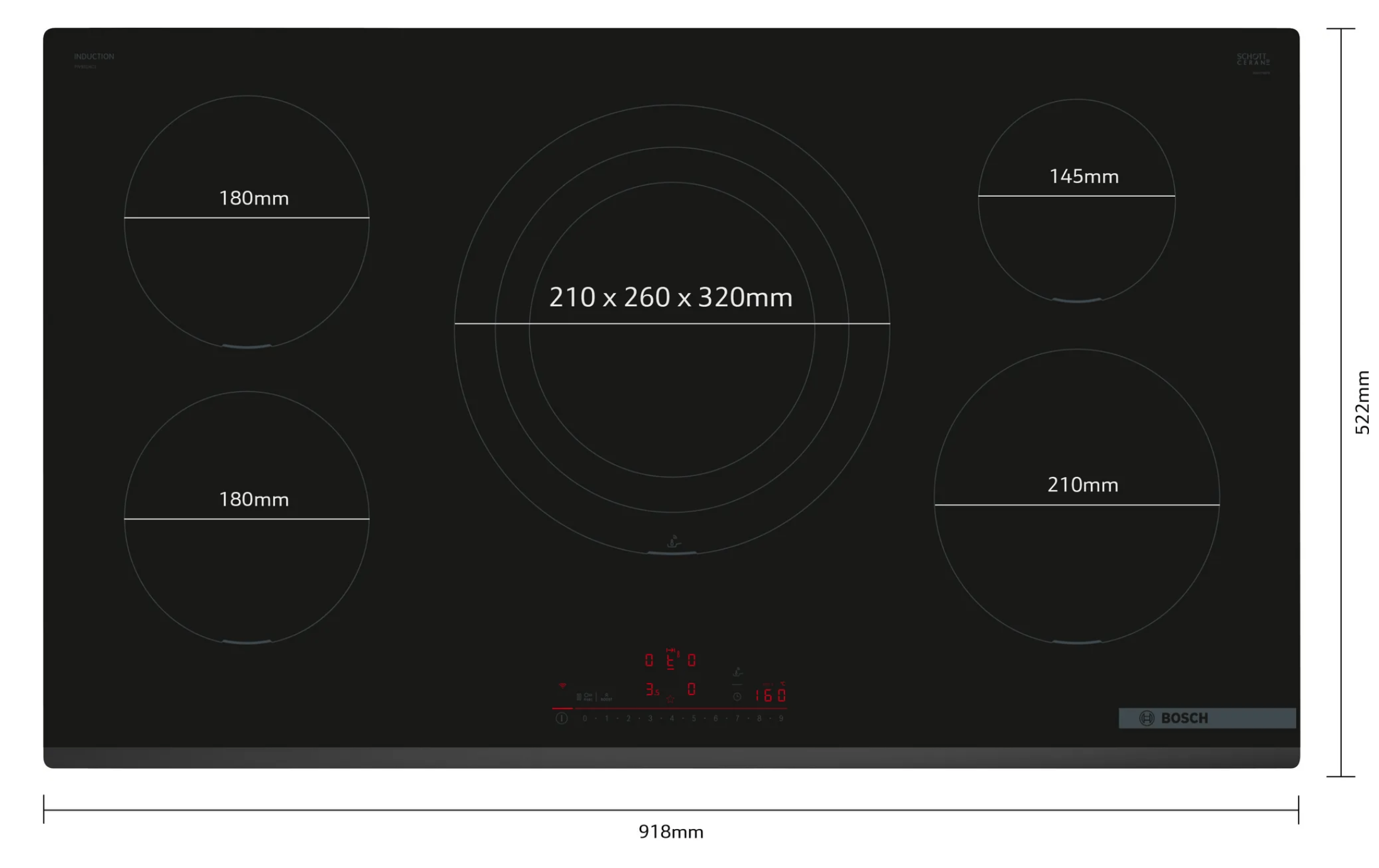 BOSCH PIV931HC1E inductiekookplaat - 90cm