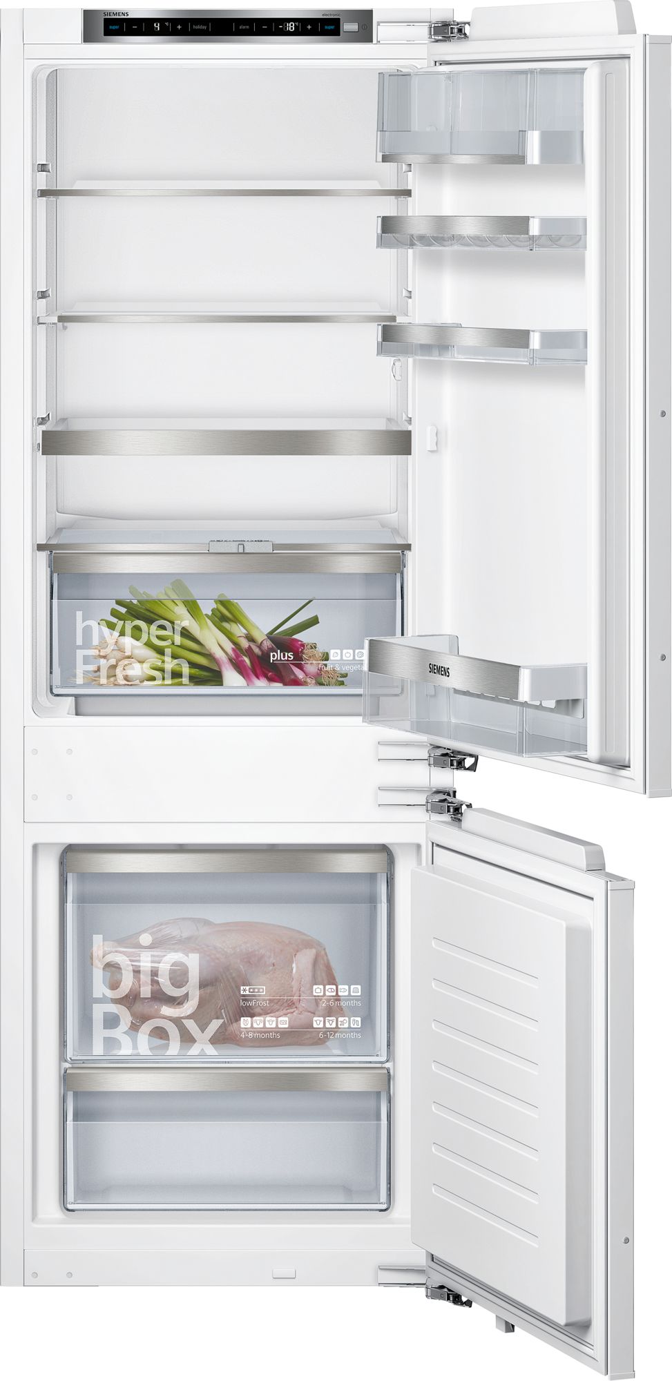 SIEMENS KI77SADE0 IQ500 koel-/vriescombinatie - 158cm SIEMENS KI77SADE0 IQ500 koel-/vriescombinatie - 158cm