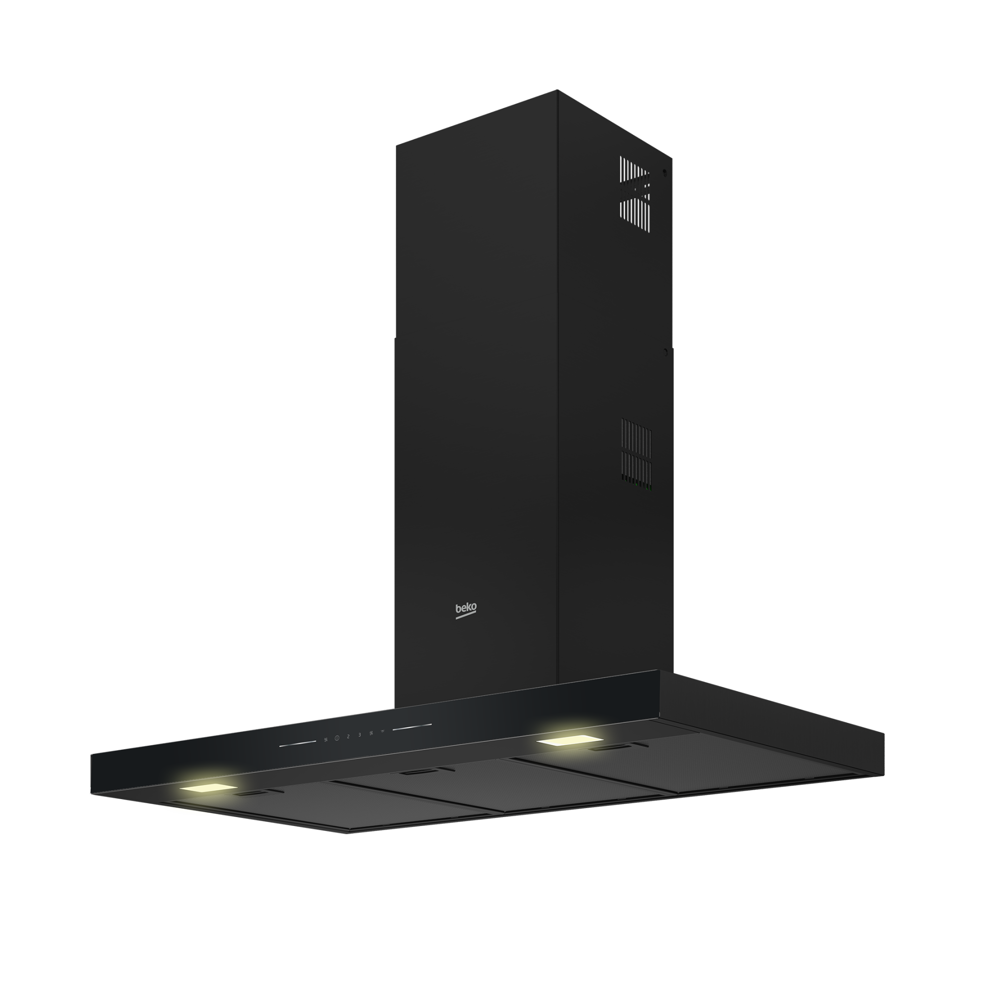 BEKO BHCB96641BBBHS wandschouwdampkap - 90cm BEKO BHCB96641BBBHS wandschouwdampkap - 90cm