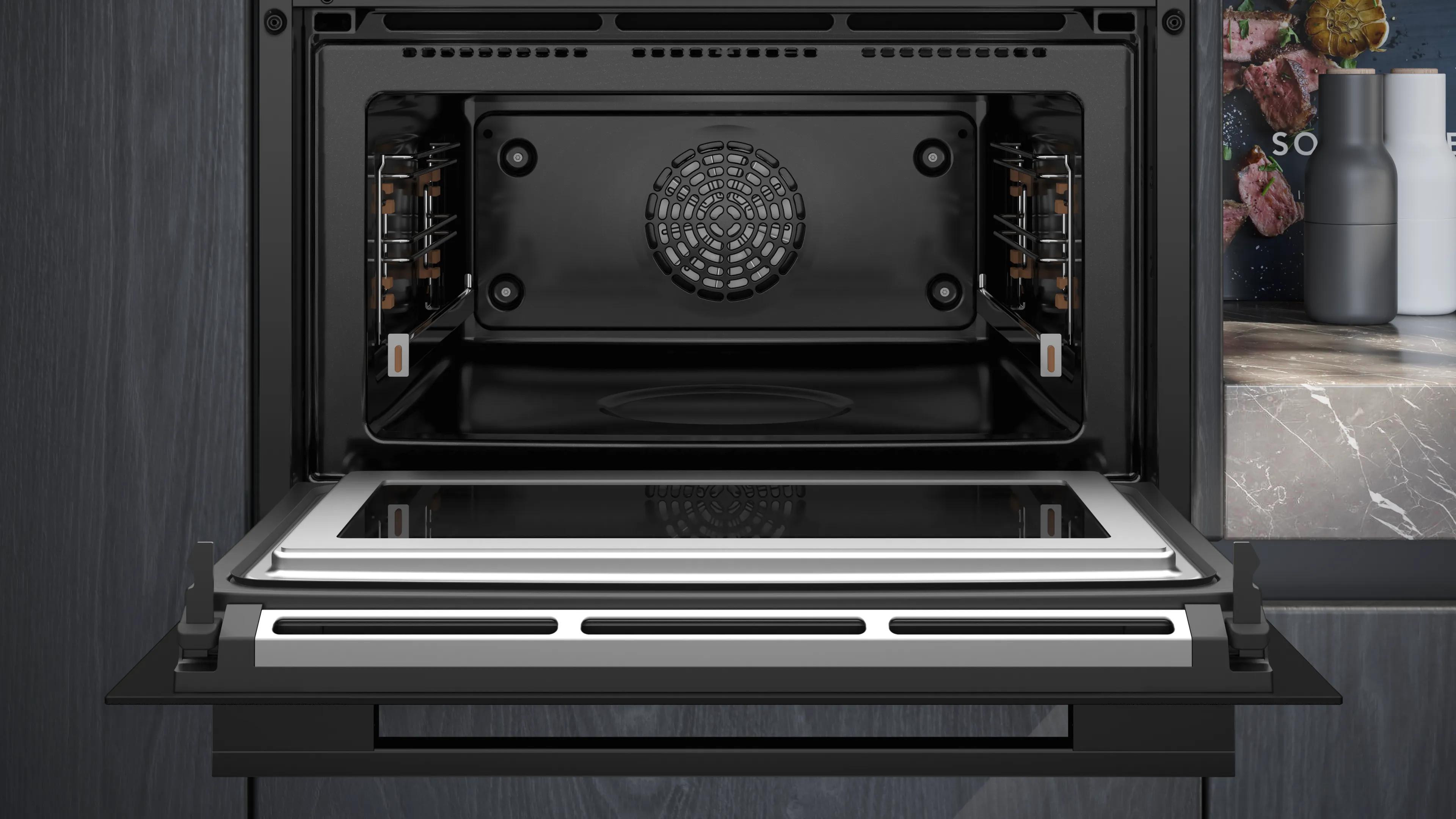 SIEMENS CM776GMB1F IQ700 multifunctionele oven met microgolfoven - 45cm