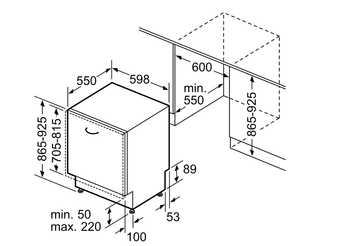 BOSCH SBH4EVX08E SERIE 4 vaatwasser volledig integreerbaar