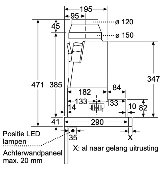 BOSCH DFS067K51 SERIE 8 telescopische dampkap - 60cm BOSCH DFS067K51 SERIE 8 telescopische dampkap - 60cm