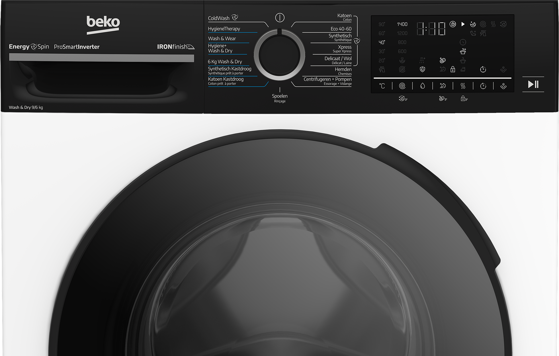 BEKO BM5DFT4941B was- droogcombinatie