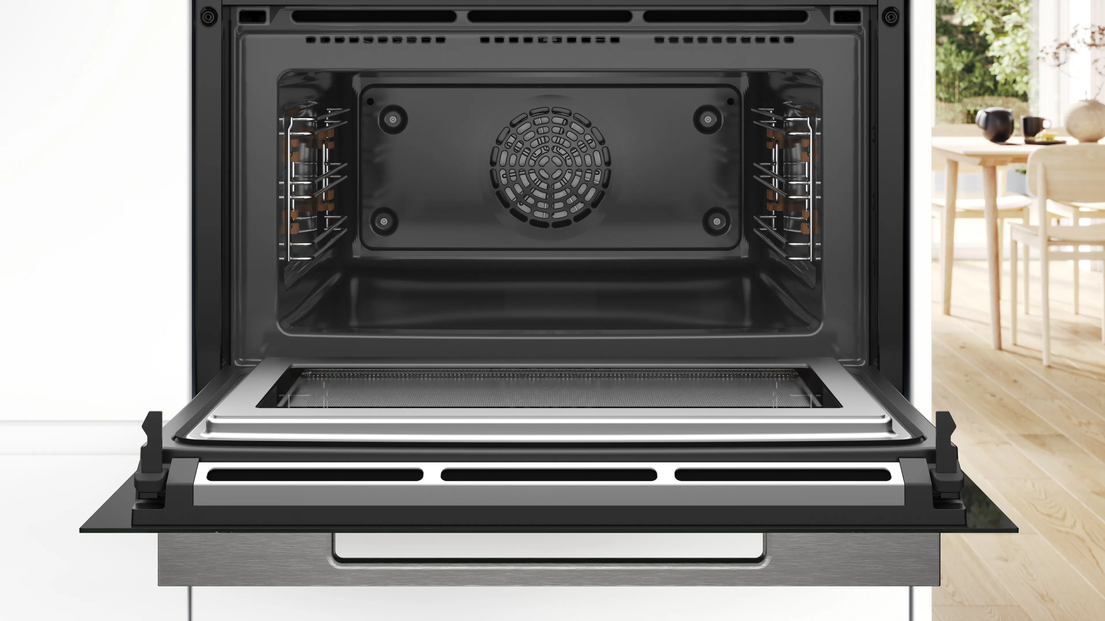 BOSCH CMG7761B1 SERIE 8 multifunctionele oven met microgolfoven - 45cm