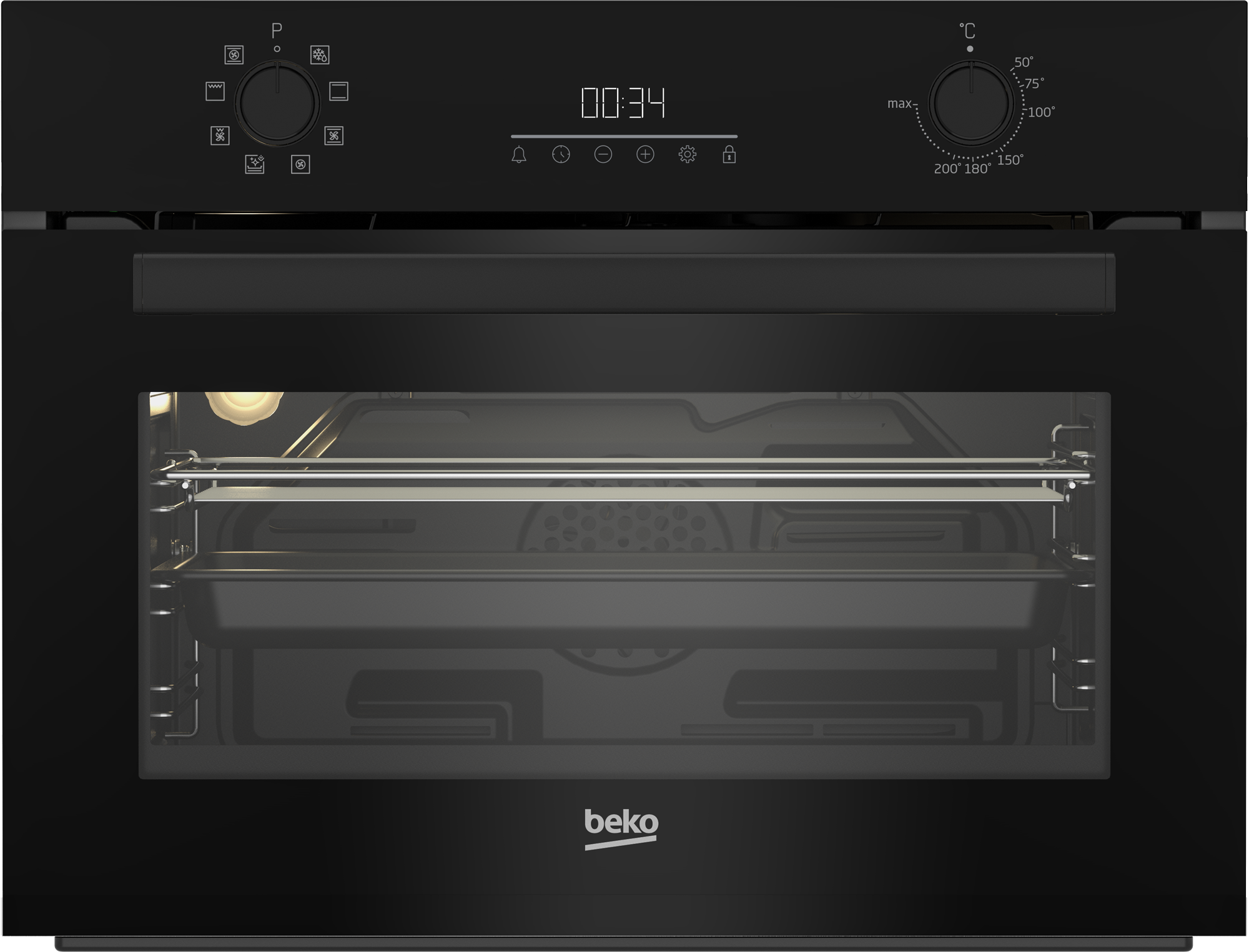 BEKO BBCM13300B multifunctionele oven - 45cm