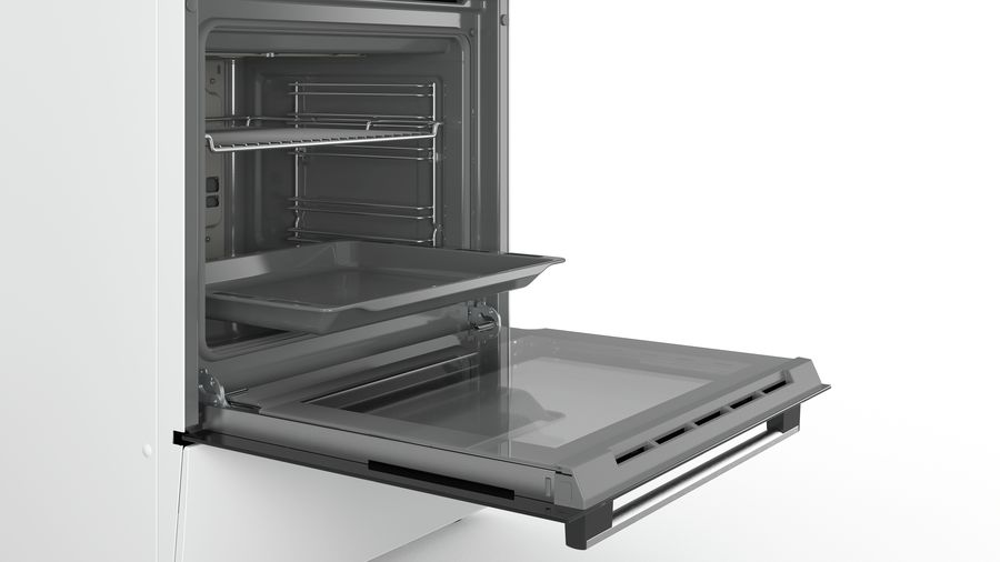 BOSCH HLR390020 SERIE 4 fornuis met inductie kookplaat - 60cm BOSCH HLR390020 SERIE 4 fornuis met inductie kookplaat - 60cm