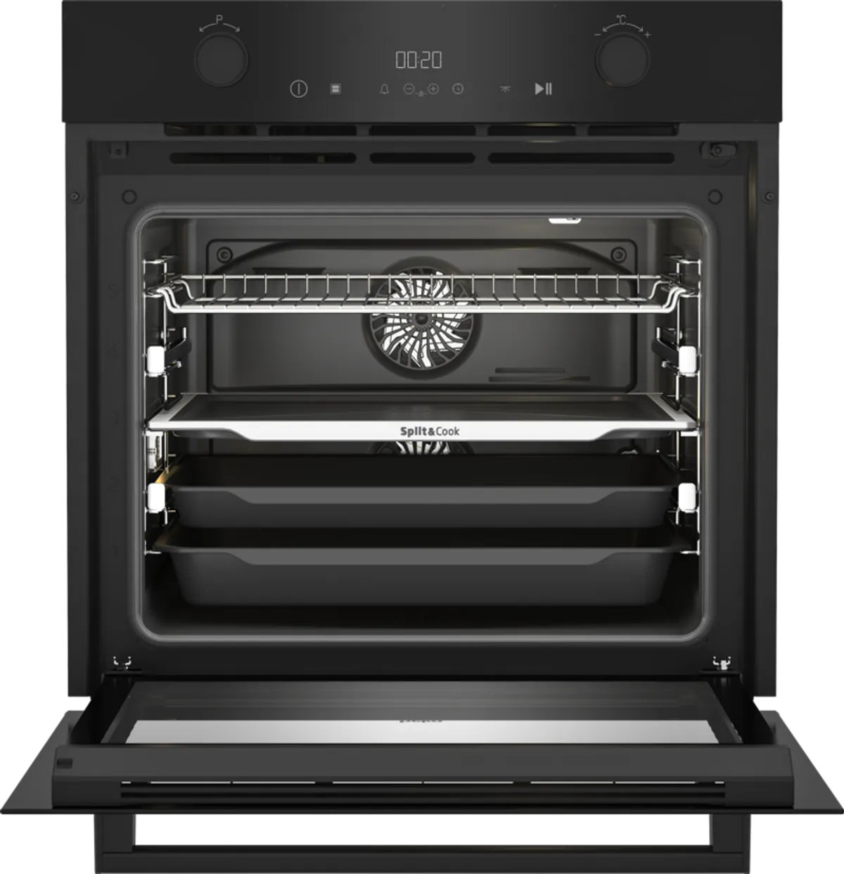 BEKO BBVM17400BDS multifunctionele oven met stoomtoevoeging - 60cm  BEKO BBVM17400BDS multifunctionele oven met stoomtoevoeging - 60cm
