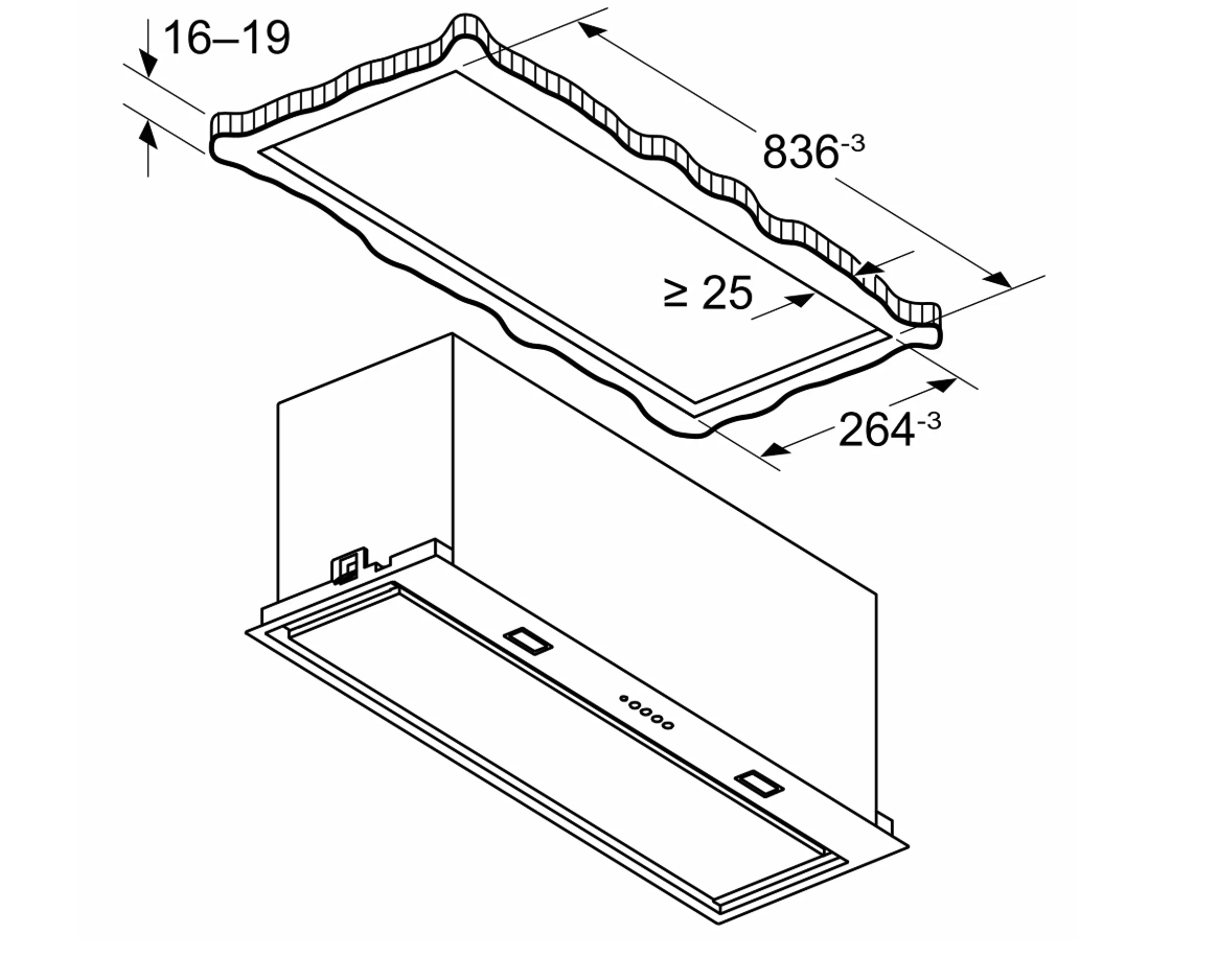 SIEMENS LB88NPC60 iQ700 inbouw dampkap - 86cm
