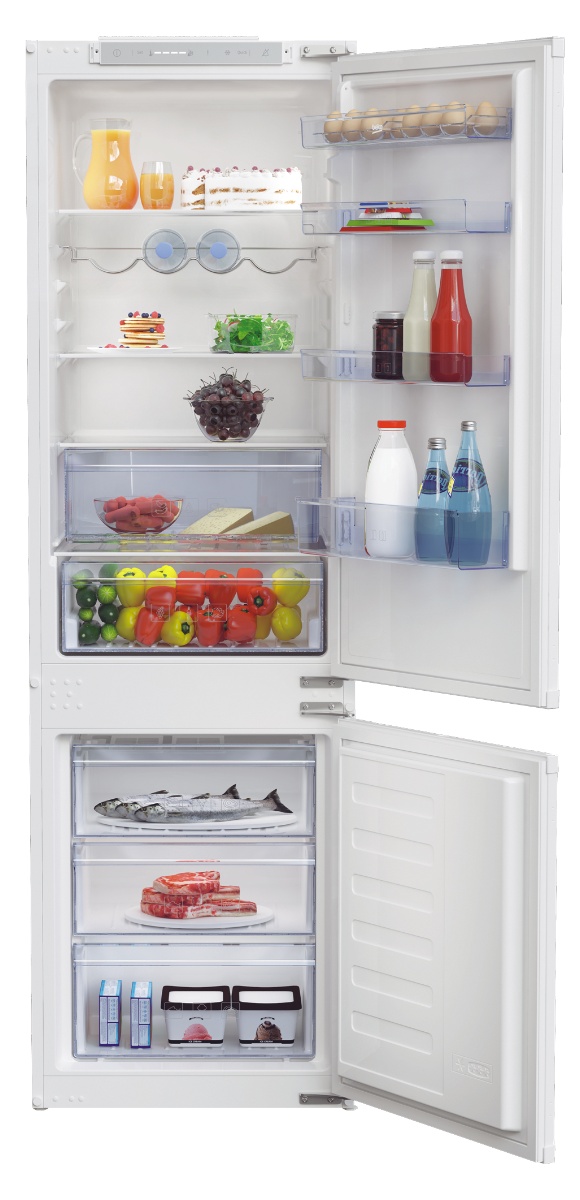 BEKO BCSA285E4SN koel-/vriescombinatie - 177cm BEKO BCSA285E4SN koel-/vriescombinatie - 177cm