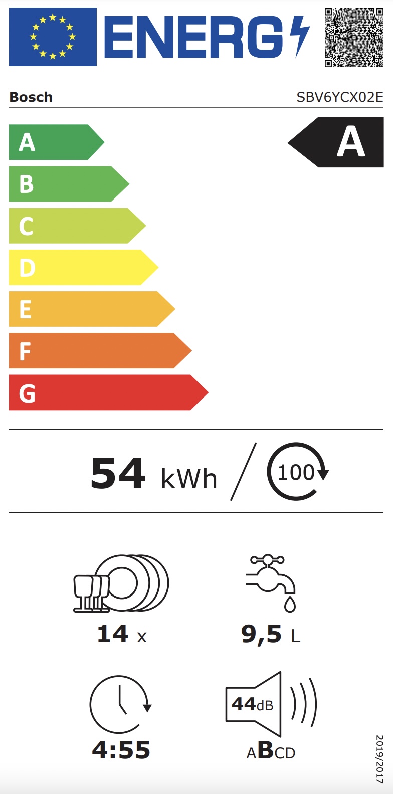 BOSCH SBV6YCX02E SERIE 6 vaatwasser volledig integreerbaar BOSCH SBV6YCX02E SERIE 6 vaatwasser volledig integreerbaar