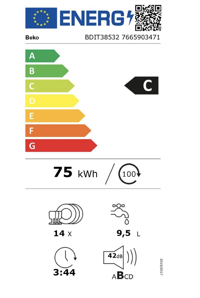 BEKO BDIT38532 vaatwasser volledig integreerbaar BEKO BDIT38532 vaatwasser volledig integreerbaar