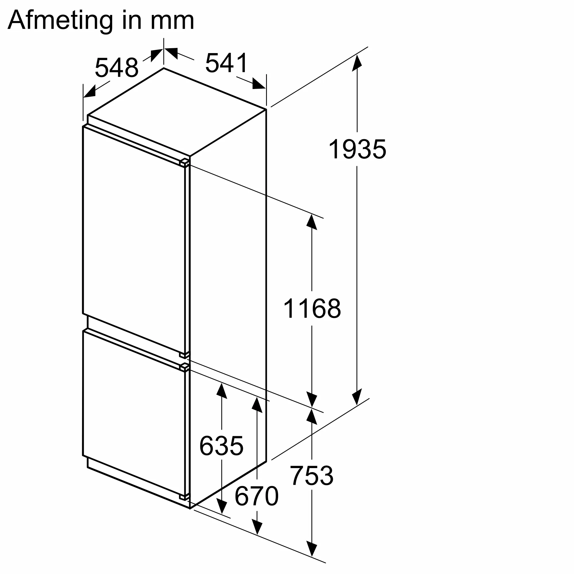 SIEMENS KI96NNSE0 IQ100 koel-/vriescombinatie - 194cm