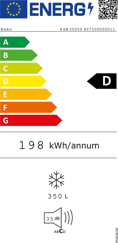 BEKO HSM35050 diepvrieskoffer