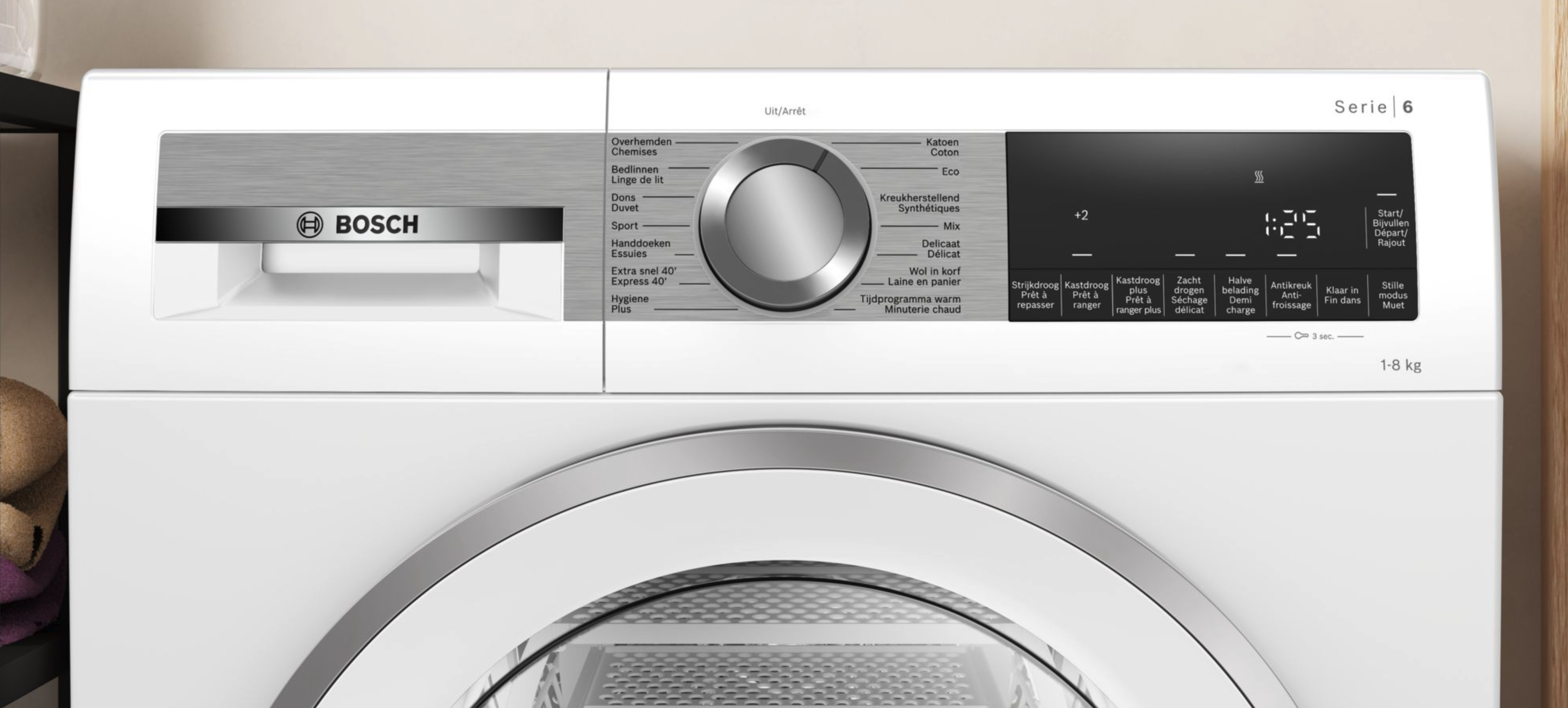 BOSCH WQG233DSFG Series 6 droogkast - warmtepomp BOSCH WQG233DSFG Series 6 droogkast - warmtepomp