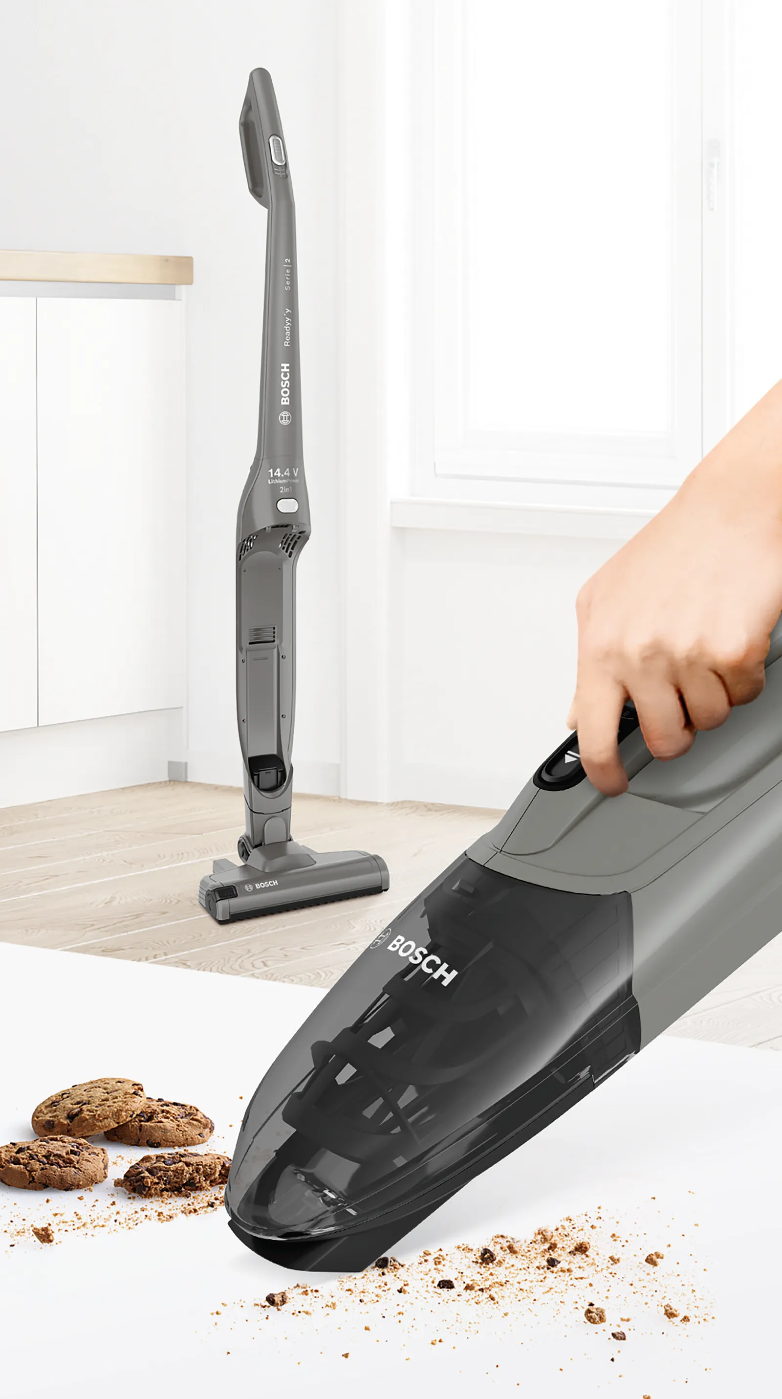 BOSCH BBHF214G steelstofzuiger