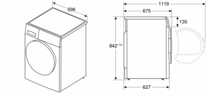 BOSCH WRB247D0FG SERIE 8 droogkast