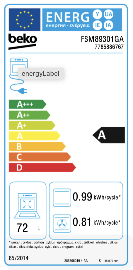 BEKO FSM89301GA fornuis met inductie kookplaat - 60cm BEKO FSM89301GA fornuis met inductie kookplaat - 60cm