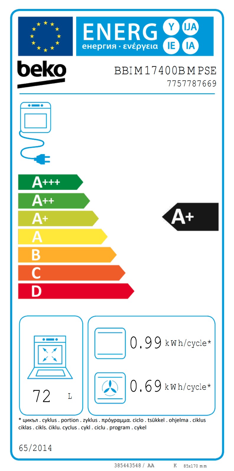 BEKO BBIM17400BMPSEW