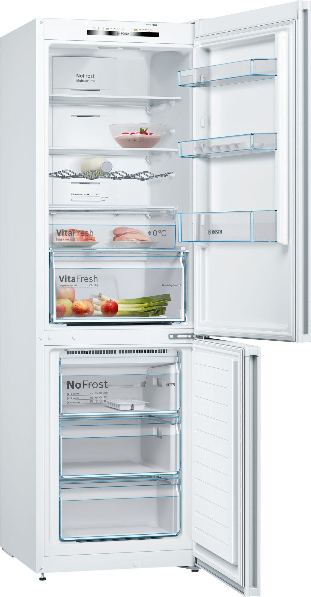 BOSCH KGN36VWED SERIE 4 vrijstaande koel-/vriescombinatie - 186cm