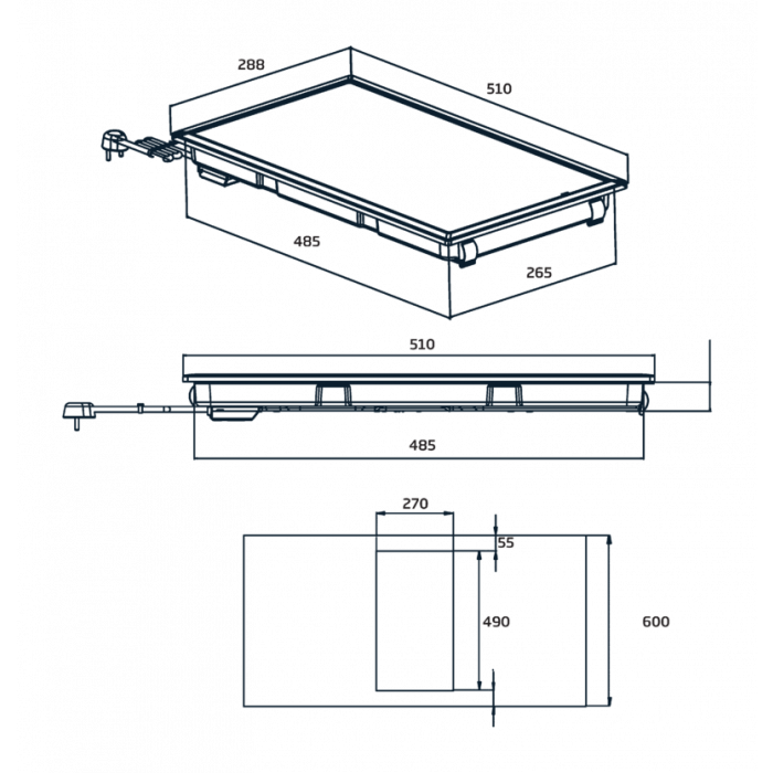 BEKO HDCC32200X vitrokeramische kookplaat - domino BEKO HDCC32200X vitrokeramische kookplaat - domino