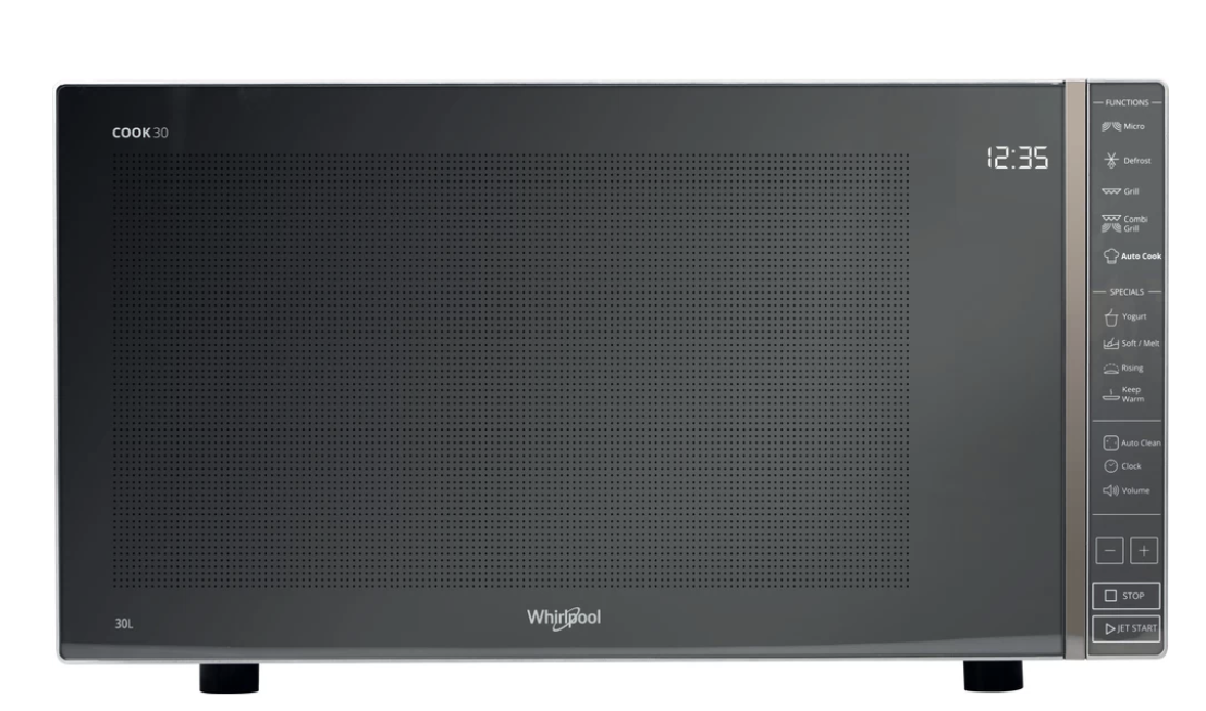 WHIRLPOOL WHMWP303M vrijstaande microgolfoven met grill - 30cm WHIRLPOOL WHMWP303M vrijstaande microgolfoven met grill - 30cm