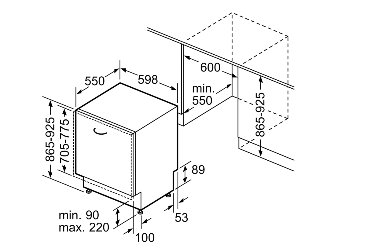 BOSCH SBD6ECX12E SERIE 4 vaatwasser volledig integreerbaar